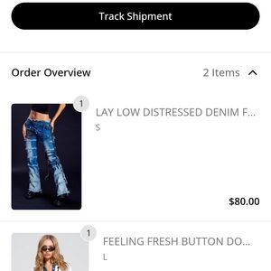 AKIRA Blue Distressed Boot Cut Jeans